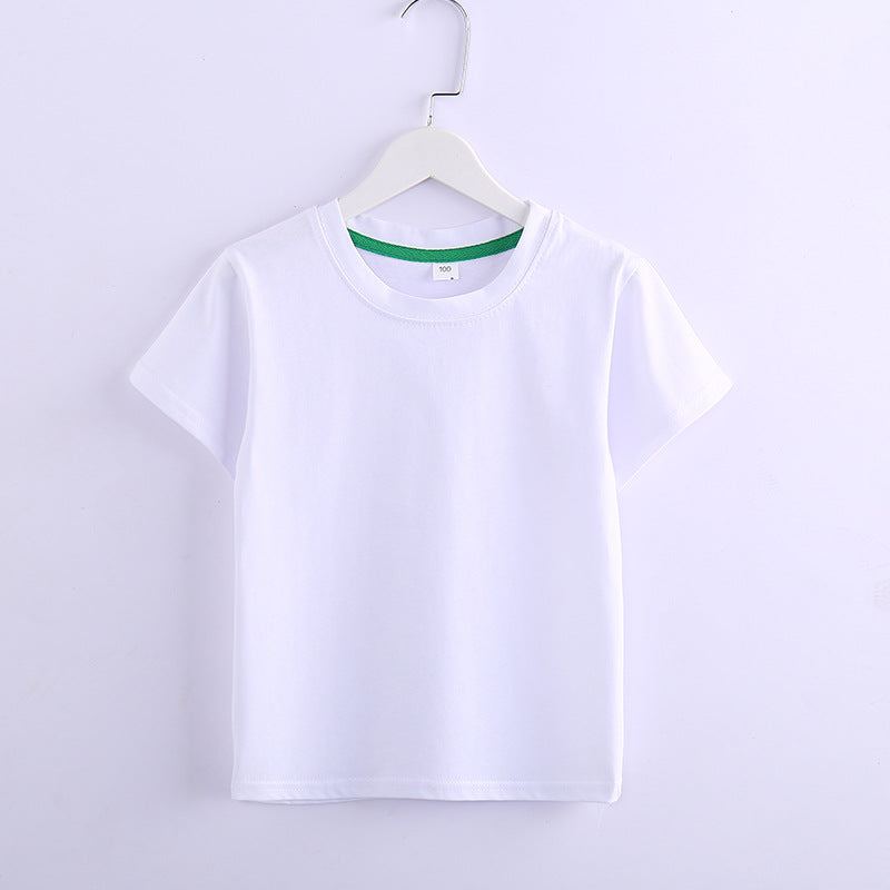 Children's Solid Colour Short Sleeve T-Shirt | 8 Colours