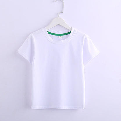 Children's Solid Colour Short Sleeve T-Shirt | 8 Colours