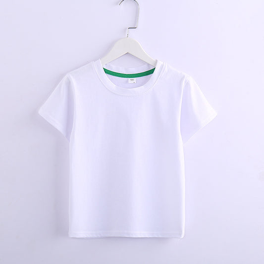 Children's Solid Colour Short Sleeve T-Shirt | 8 Colours