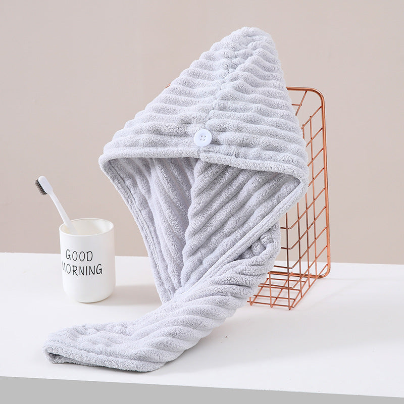 Coral Fleece Hair Drying Cap & Headscarf | Premium Velvet | 19 Colours