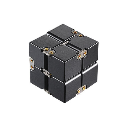 Premium Aluminium Alloy Infinite Cube Fidget Toy | Metal Desk Toy