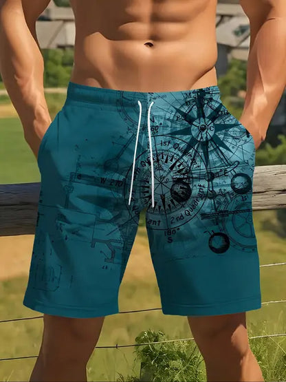 Men's Casual Printed Leisure Shorts