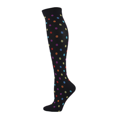 Nylon Novelty Pattern Calf Compression Socks 12 Designs S/M L/XL