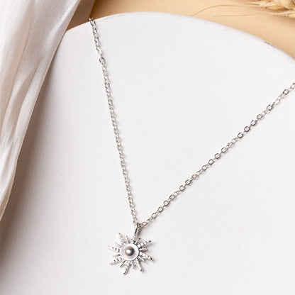 Sunlight-inspired Pendant Necklace Bold Clavicle Chain