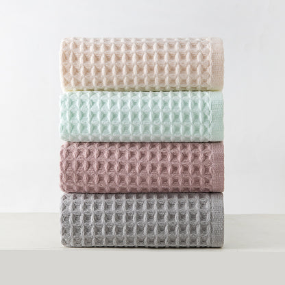 Pure Cotton Jacquard Face Towel | Low-Lint 34x72cm | 7 Colours