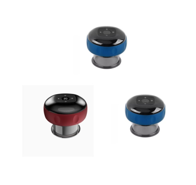 Electric Vacuum Cupping & Gua Sha Massager — Smart Breathing Therapy Device with Heat & Red Light