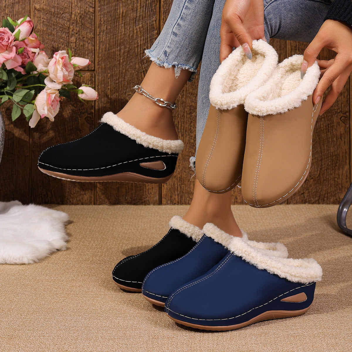 Women's Synthetic Leather Slip-On Shoes | EU 36-43 | 4 Colours