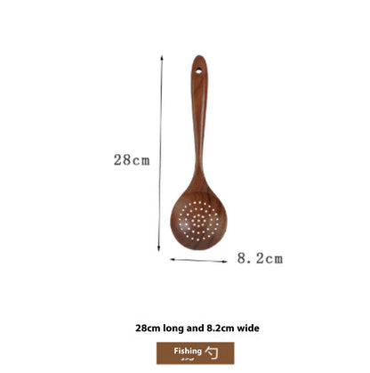 Natural Wood Kitchen Utensil Set