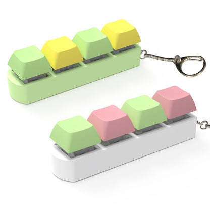 4-Key Mechanical Keyboard Switch Tester | Transparent Fidget Toy
