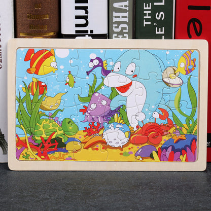 Children's Wooden Jigsaw Puzzle 21 Designs Ages 3+ - JParker Collections