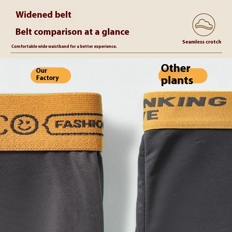 Men's Polyester Boxer Briefs 4-Pack – Breathable Mid-Waist Underwear