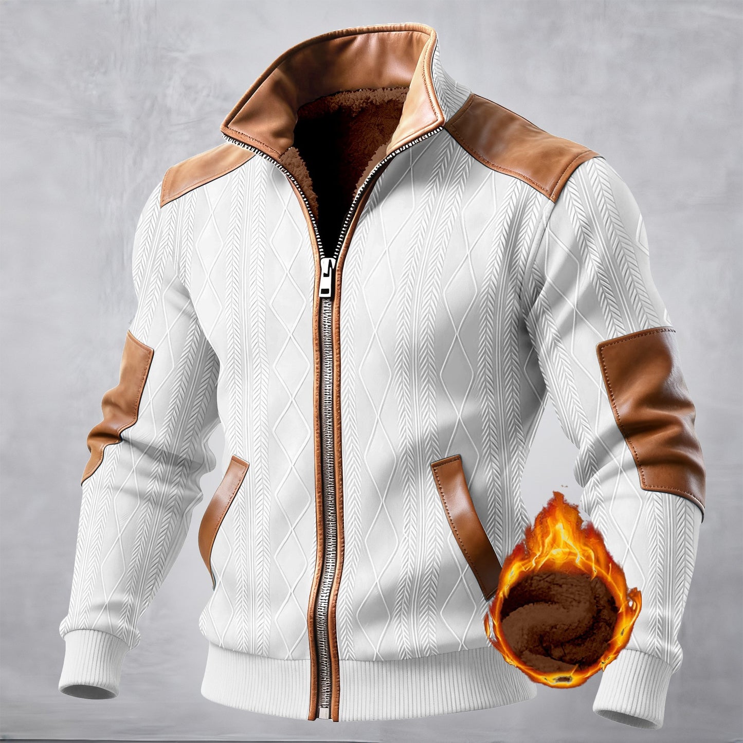 Men's Plaid Fleece-Lined Hooded Zip-Up Jacket – 6 Colours | S–3XL
