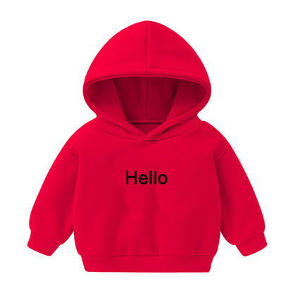Kids Hooded Fleece Pullover Sweater – Unisex Long-Sleeve Top