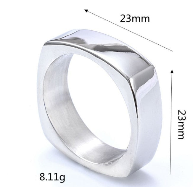 Unisex Palace Style Geometric Ring – Handcrafted Gold & Silver Couple Tail Band