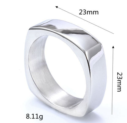Unisex Palace Style Geometric Ring – Handcrafted Gold & Silver Couple Tail Band
