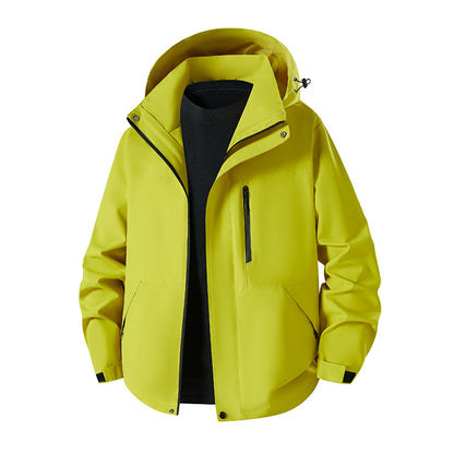 Unisex Waterproof Windproof Hooded Shell Jacket – 12 Colours