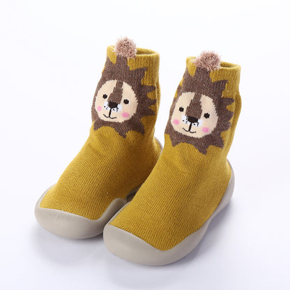 Baby & Toddler Soft-Sole Non-Slip Indoor Shoes | Breathable Cotton Letter Print Shoes