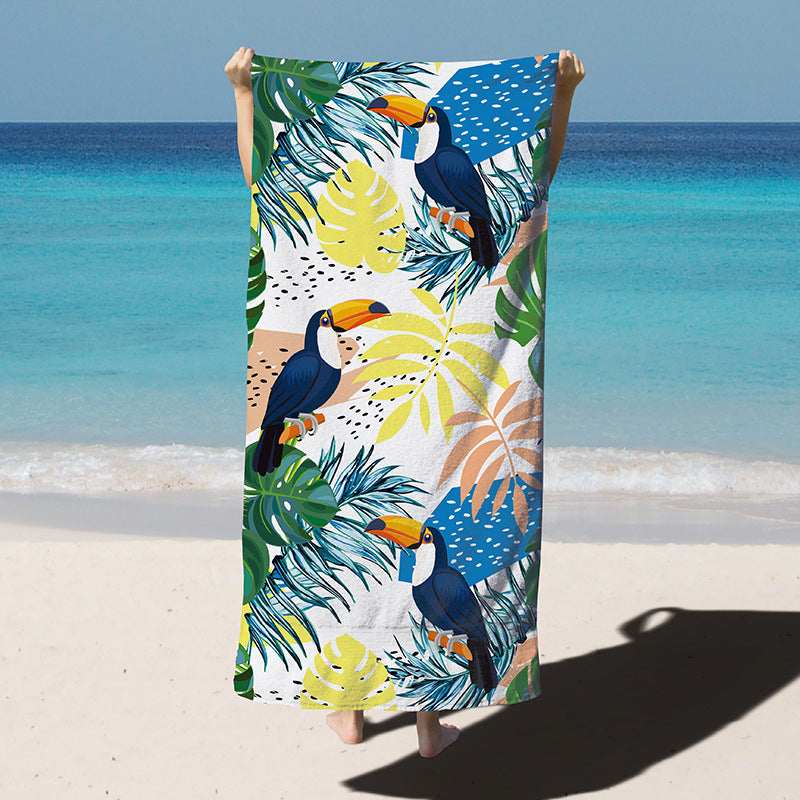 Printed Microfibre Beach Towel | Quick-Dry | 10 Bold Designs | 180×90cm