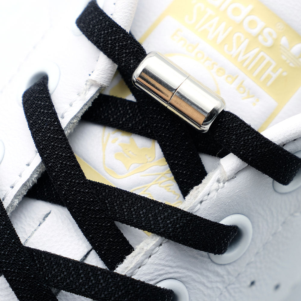 Elastic No-Tie Shoelaces – Half-Round Capsule Lock, 22 Colours