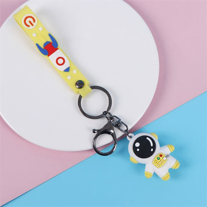 3D Silicone Cartoon Character Keychain | Astronaut, Bear & Dinosaur