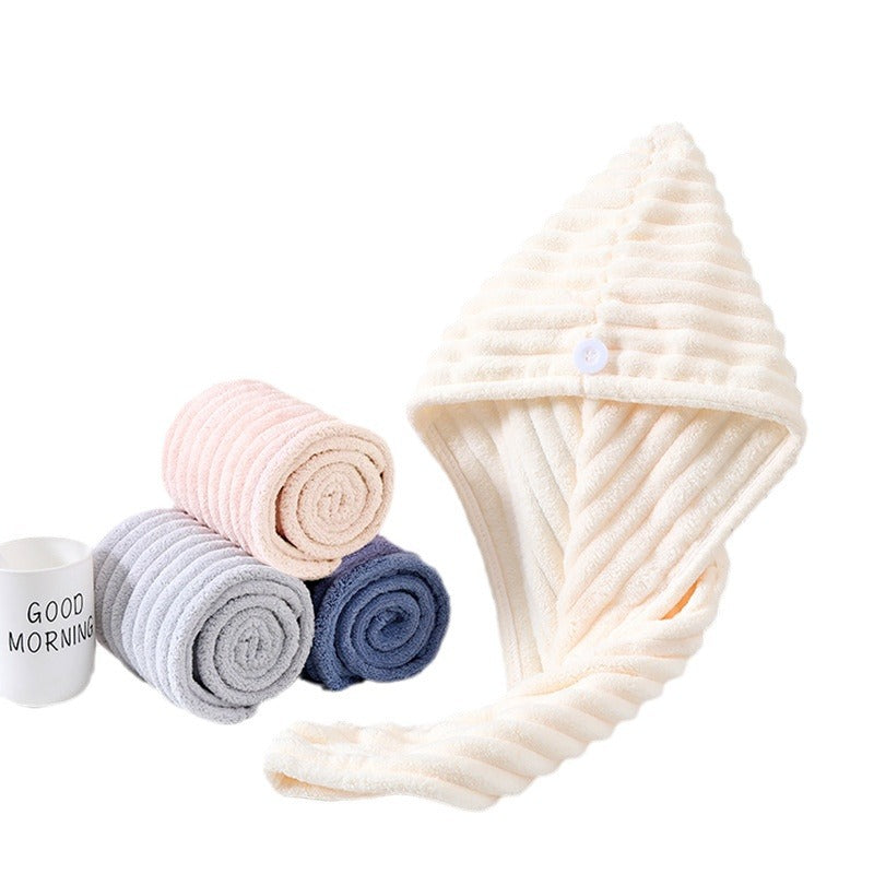 Coral Fleece Hair Drying Cap & Headscarf | Premium Velvet | 19 Colours