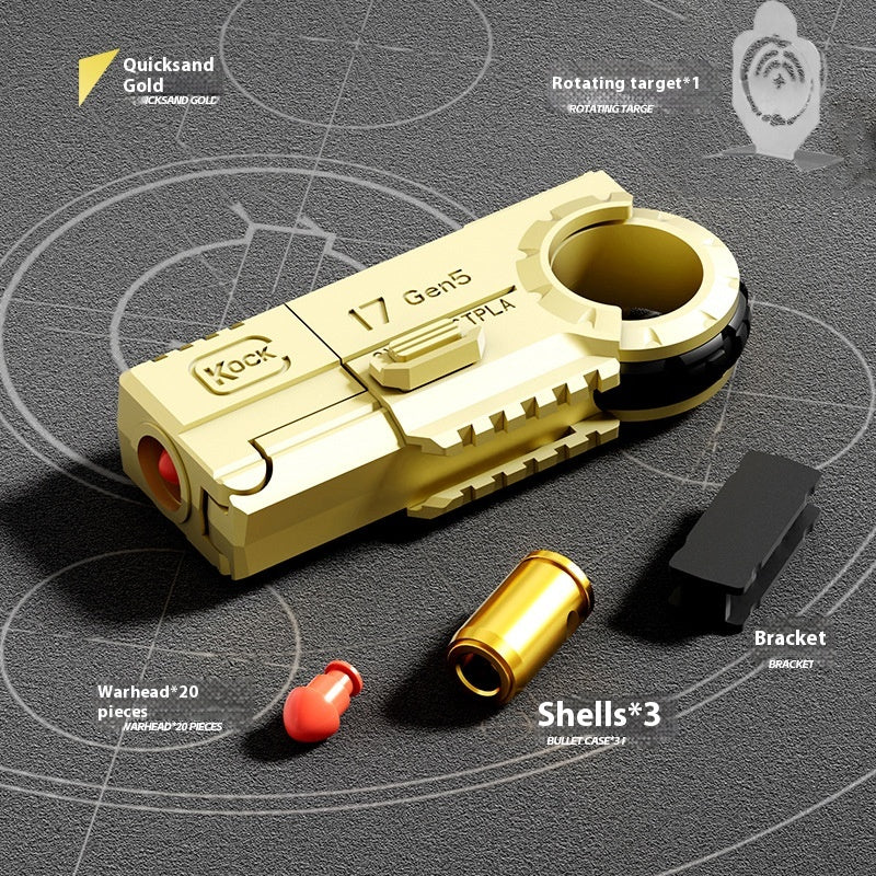 JJ003 Alloy Shell-Ejecting Soft Bullet Toy Gun