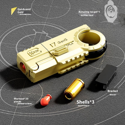 JJ003 Alloy Shell-Ejecting Soft Bullet Toy Gun