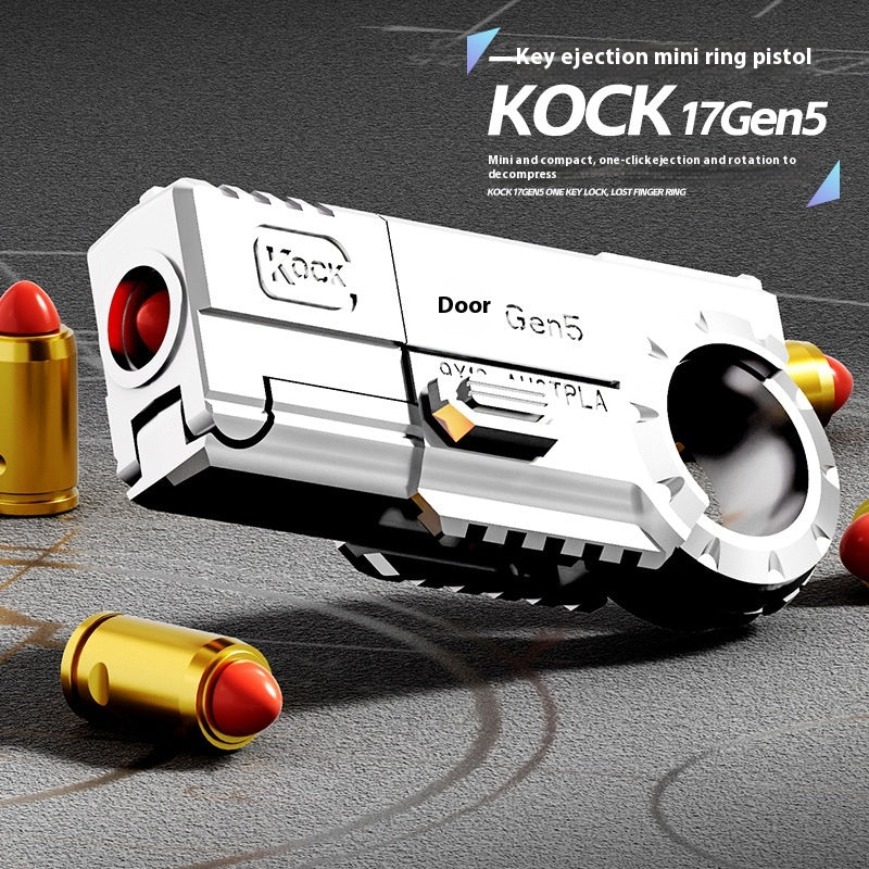 JJ003 Alloy Shell-Ejecting Soft Bullet Toy Gun