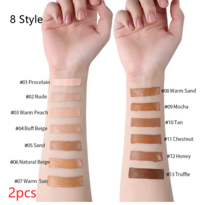 Oil-Control Liquid Foundation & Concealer – 13 Shades, Multi-Pack