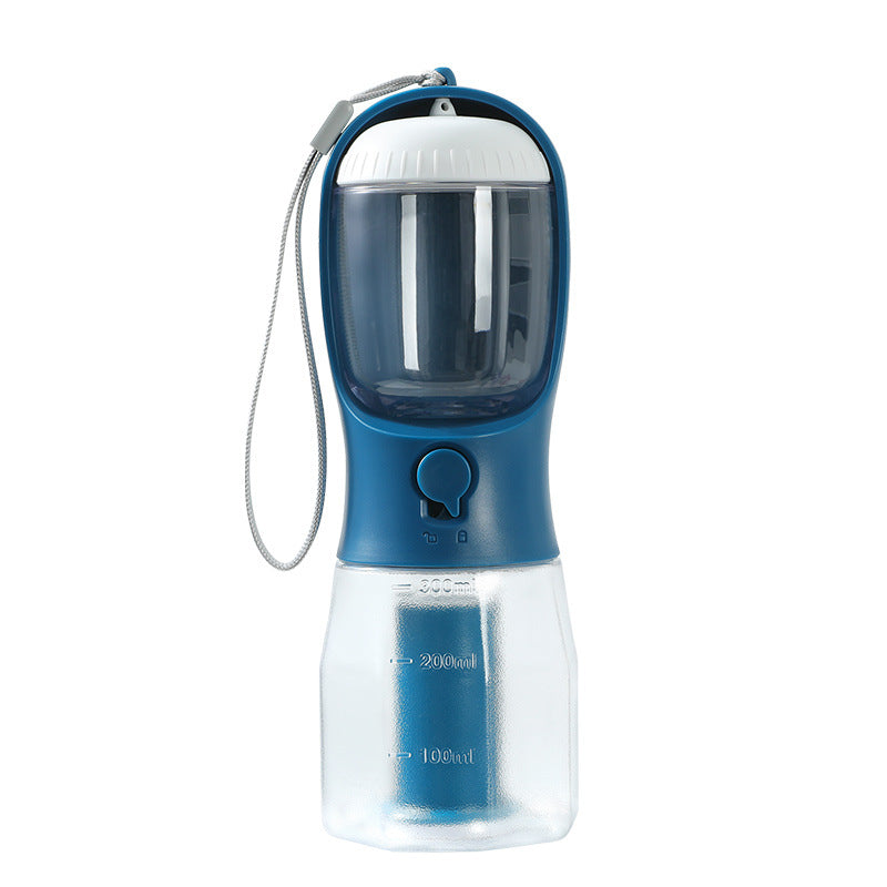 3-in-1 Portable Pet Travel Bottle | Water, Food & Waste Bag Dispenser