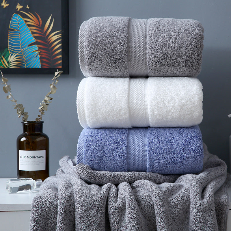 Premium Long-Staple Cotton Bath Towel | Thick Jacquard | 80×160cm