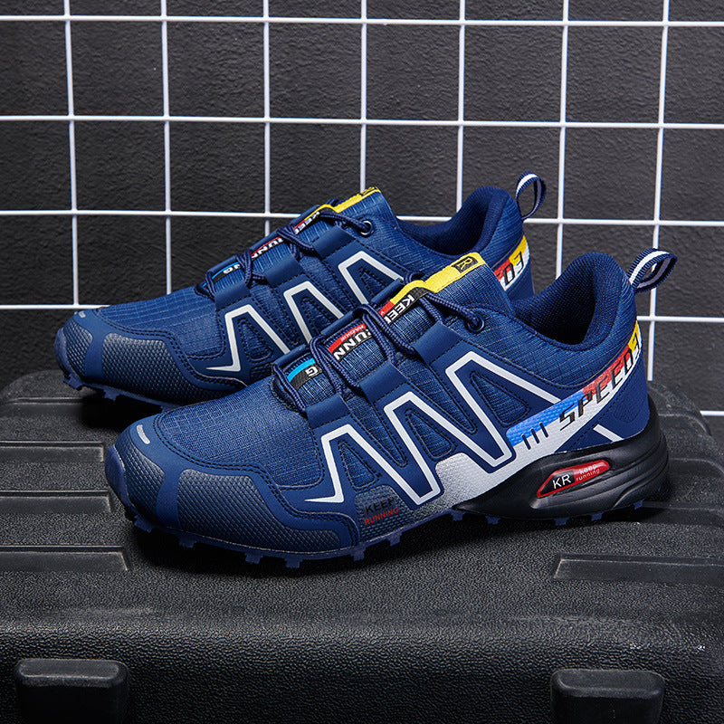 Men's Lightweight Breathable Hiking Trainers - Off-Road Trekking Casual Shoes