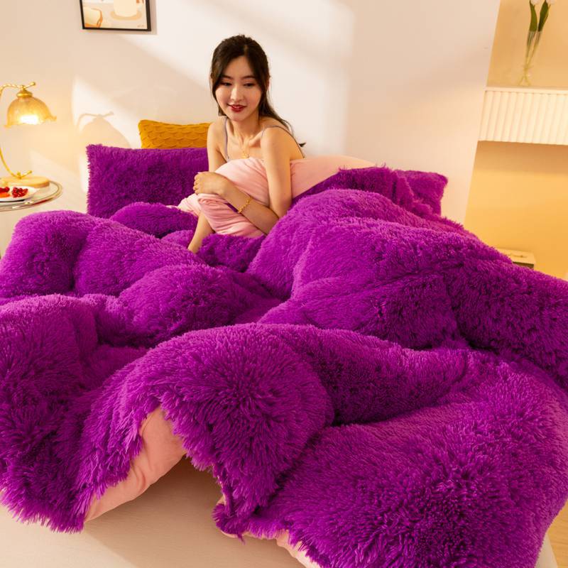 Double-Sided Velvet Winter Quilt | Mink & Crystal Fleece | 6 Colours