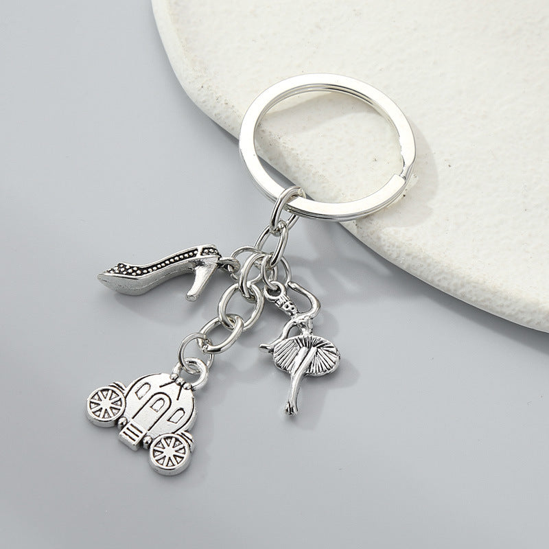 Pumpkin Carriage Keychain | Zinc Alloy Fairytale Charm | JP Collections