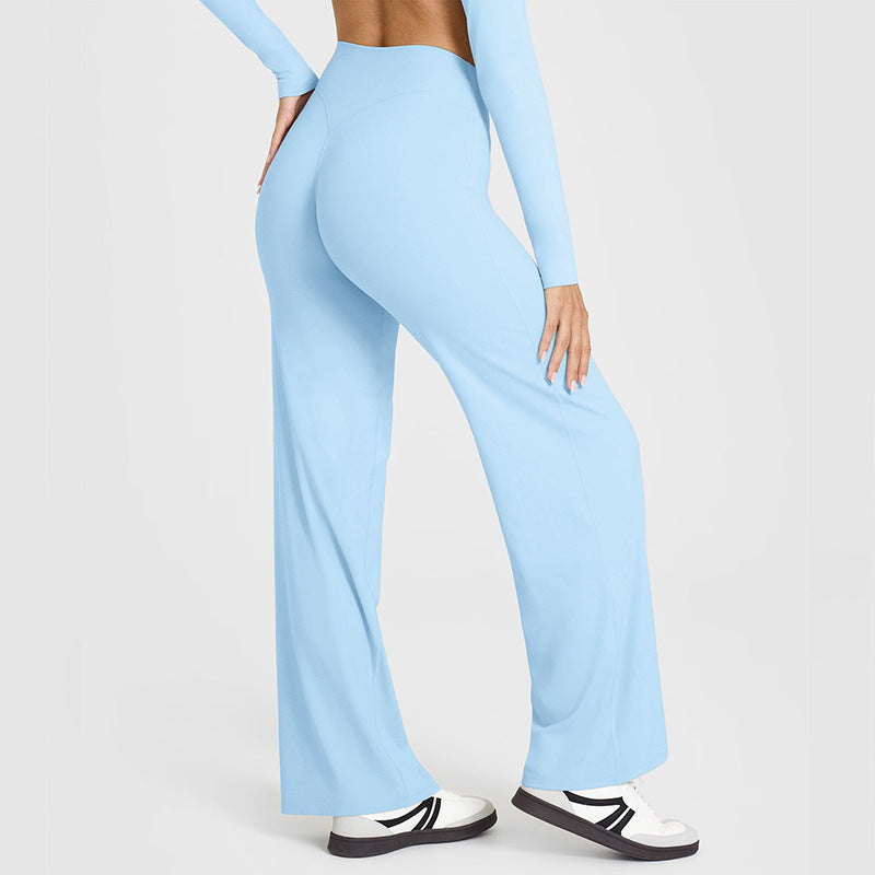 Women's High-Waist Straight-Leg Yoga Pants | 12 Colours | XS–XL