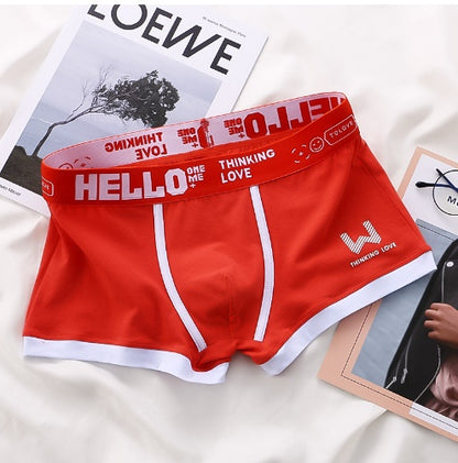 Men's Cotton Boxer Briefs Multi-Pack – Breathable Low-Waist Underwear