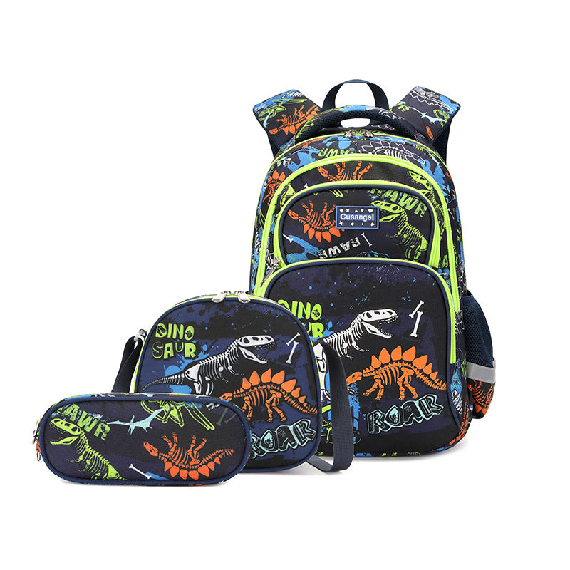 Kids' Animal School Backpack Set – Lightweight & Spine-Protection
