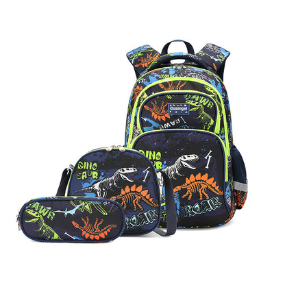 Kids' Animal School Backpack Set – Lightweight & Spine-Protection