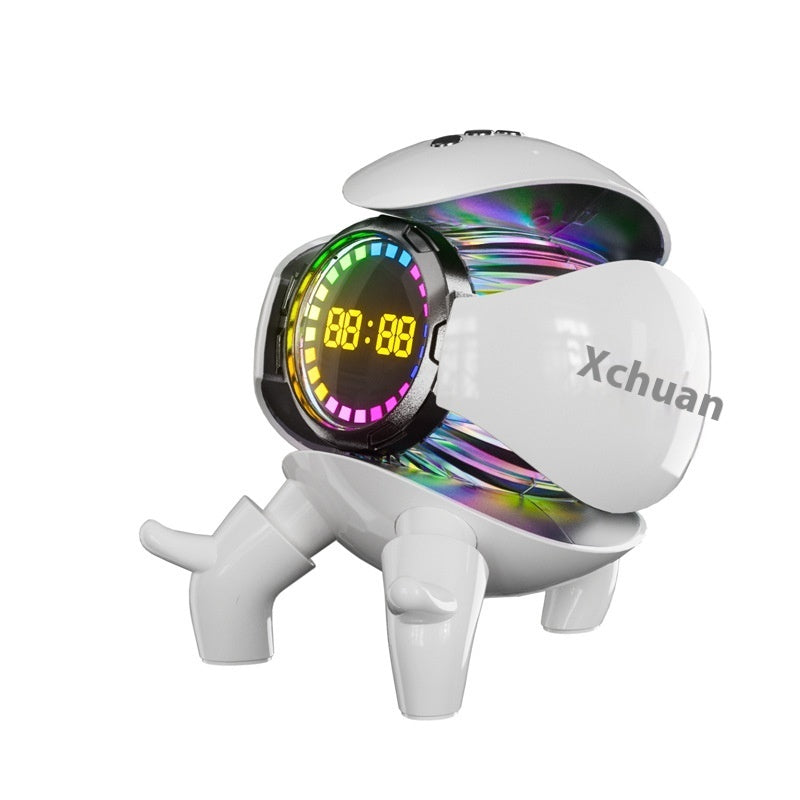 Mech Monster Bluetooth Speaker with Clock & RGB Light