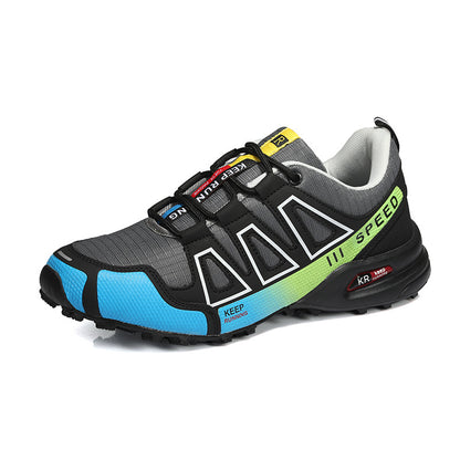 Men's Lightweight Breathable Hiking Trainers - Off-Road Trekking Casual Shoes