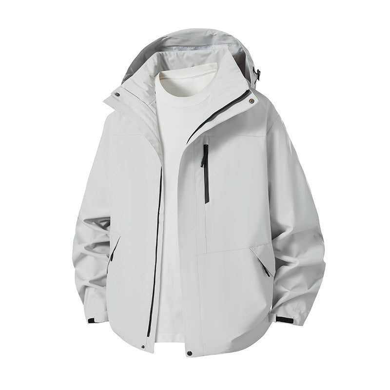 Unisex Waterproof Windproof Hooded Shell Jacket – 12 Colours