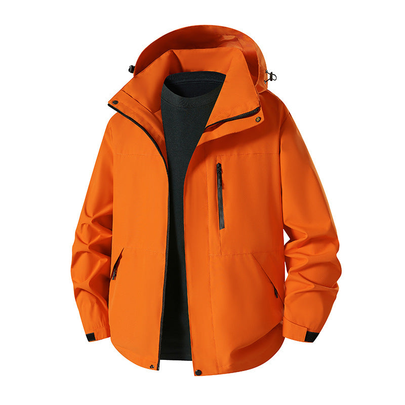 Unisex Waterproof Windproof Hooded Shell Jacket – 12 Colours