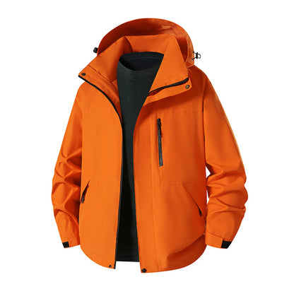 Unisex Waterproof Windproof Hooded Shell Jacket – 12 Colours