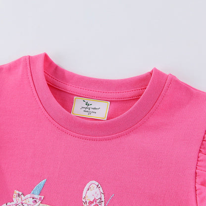 Children's Cotton Embroidered Short-Sleeve T-Shirt