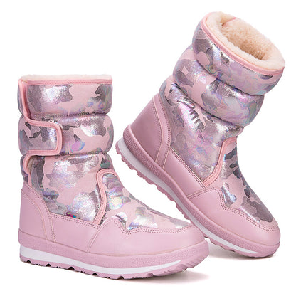 Children's Fleece-Lined Winter Boots | Warm Kids Snow Boots