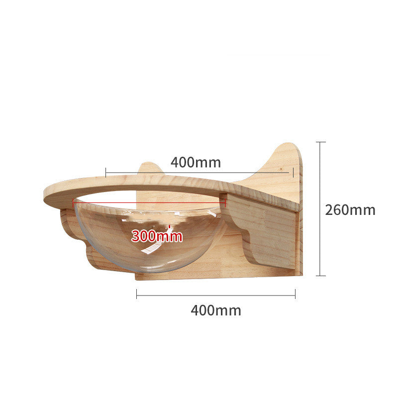 Modular Wall-Mounted Cat Climbing Frame – Solid Wood Shelves & Platforms