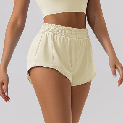 Women's Loose High-Waist Yoga Shorts | Lycra | 5 Colours