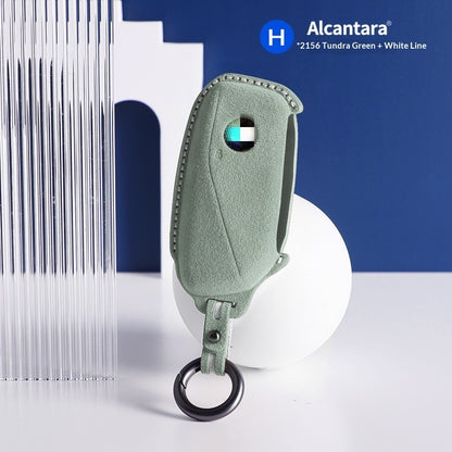 Suede Car Key Case with Keyring | BMW X5 X3 Key Cover