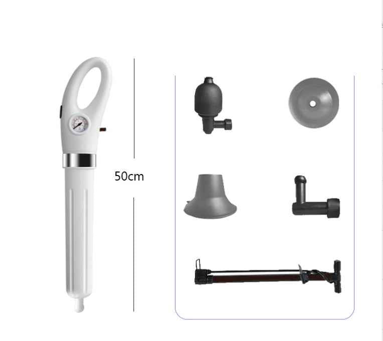 High-Pressure Air Drain Blaster Gun – Toilet & Sink Plunger Unblocking Tool