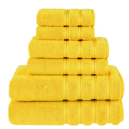 Long Staple Cotton Towel Set – Absorbent 3-Piece Bath Towel Bundle